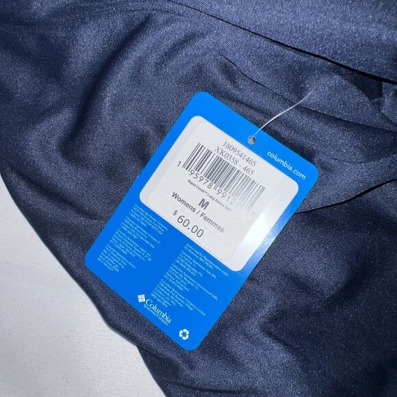 Columbia Omni-Shade UPF 50 Rapid Creek Long Sleeve Navy Blue Size Medium Women’s - Picture 4 of 6